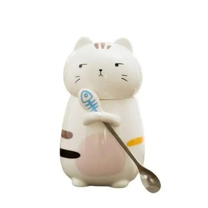 Cat tea mug with King Charles design