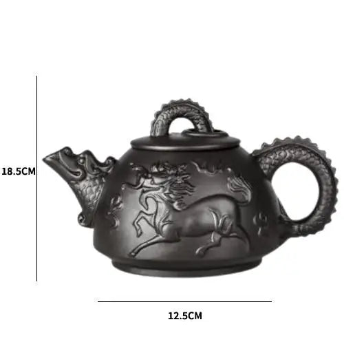 Yixing teapot size comparison with cup