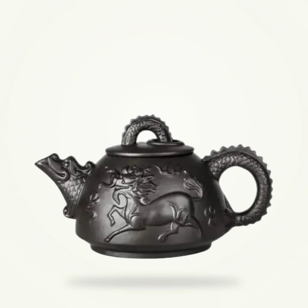 Celestial Horse Yixing Teapot 600ml - Traditional Chinese Clay Teapot, product photo on a plain background