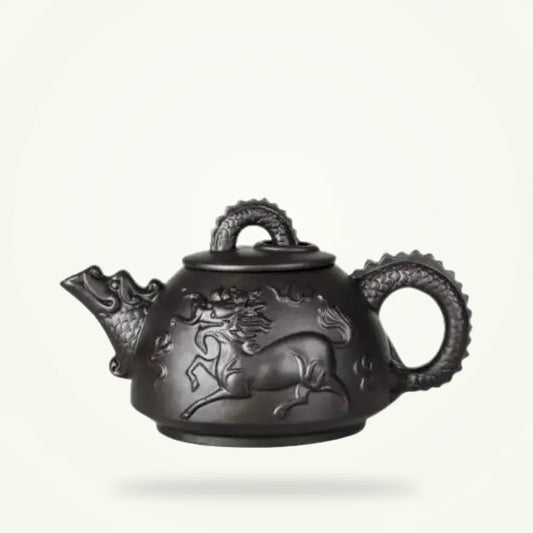 Celestial Horse Yixing Teapot 600ml - Traditional Chinese Clay Teapot, product photo on a plain background