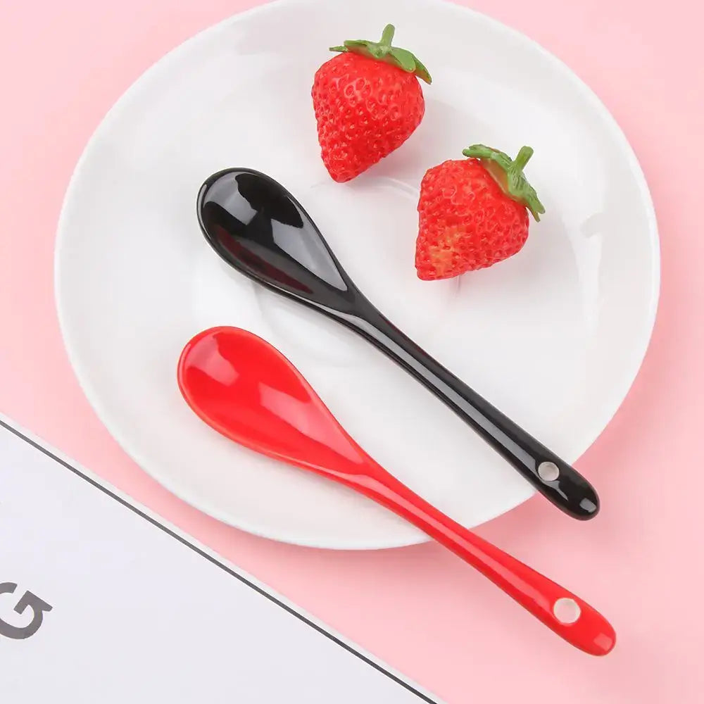 Colorful ceramic tea spoons for stirring