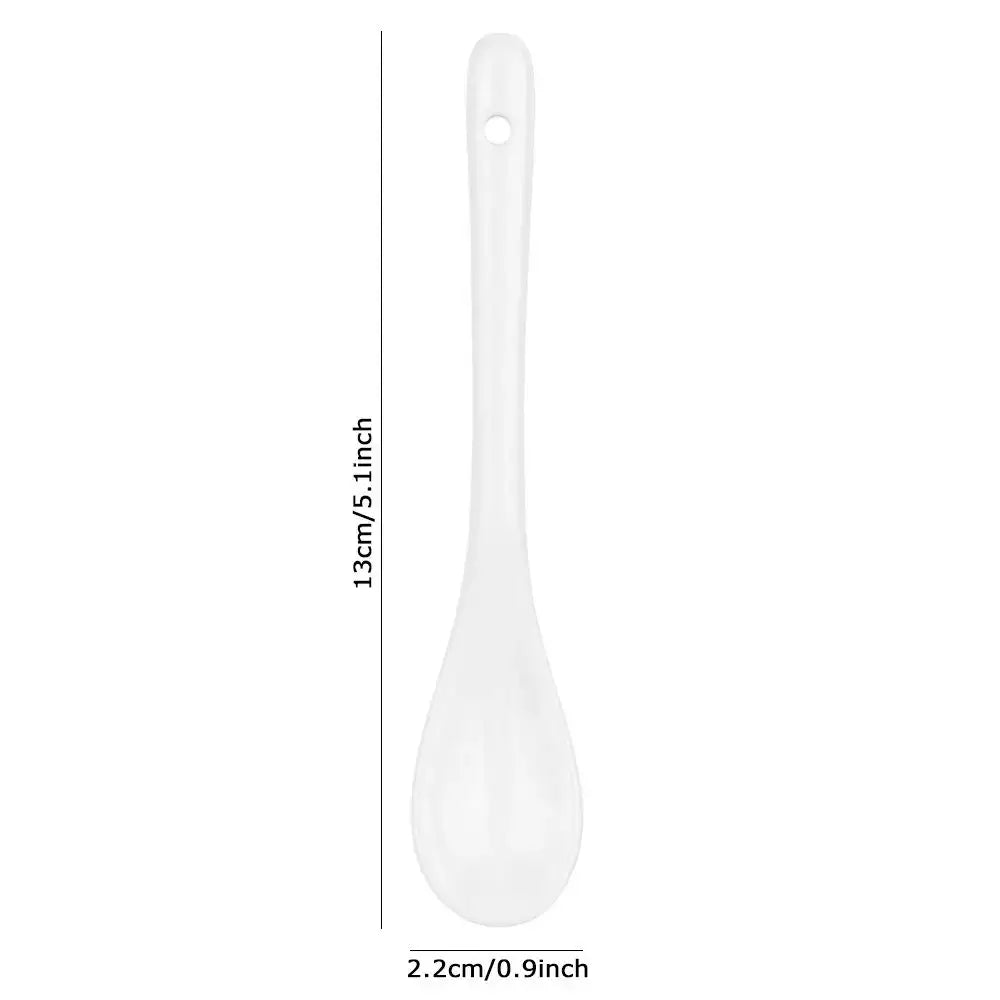 Ceramic tea spoon with sugar bowl