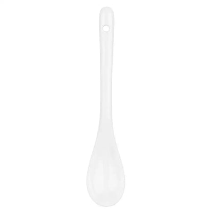 White ceramic tea spoon for coffee or tea
