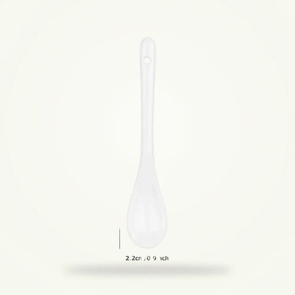 Ceramic Tea Spoon Set of 6, Hand-Painted, Dishwasher Safe, product photo on a plain background