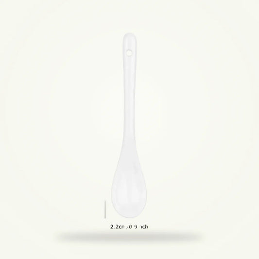Ceramic Tea Spoon Set of 6, Hand-Painted, Dishwasher Safe, product photo on a plain background