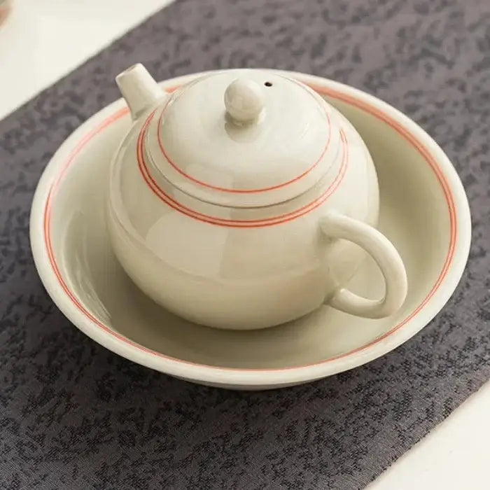 Porcelain teapot for one, minimalist design