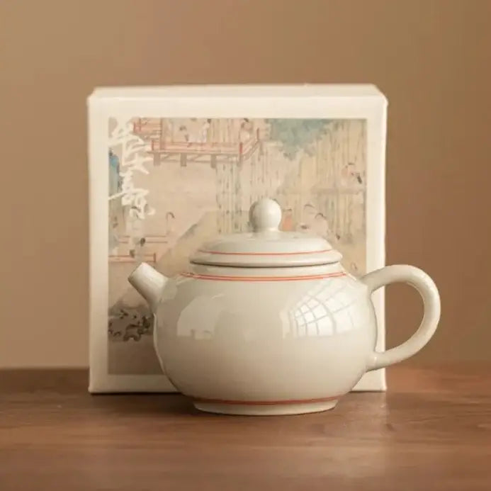 Small ceramic teapot with smooth glaze, perfect for daily use