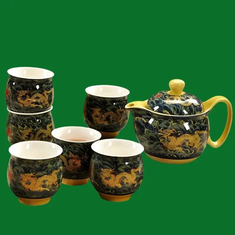 Dragon teapot ceramic with infuser, 350ml