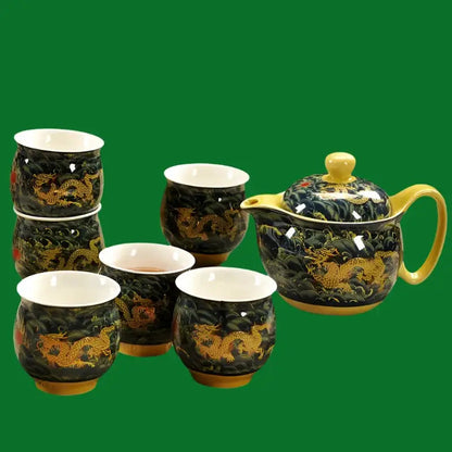 Dragon teapot ceramic with infuser, 350ml