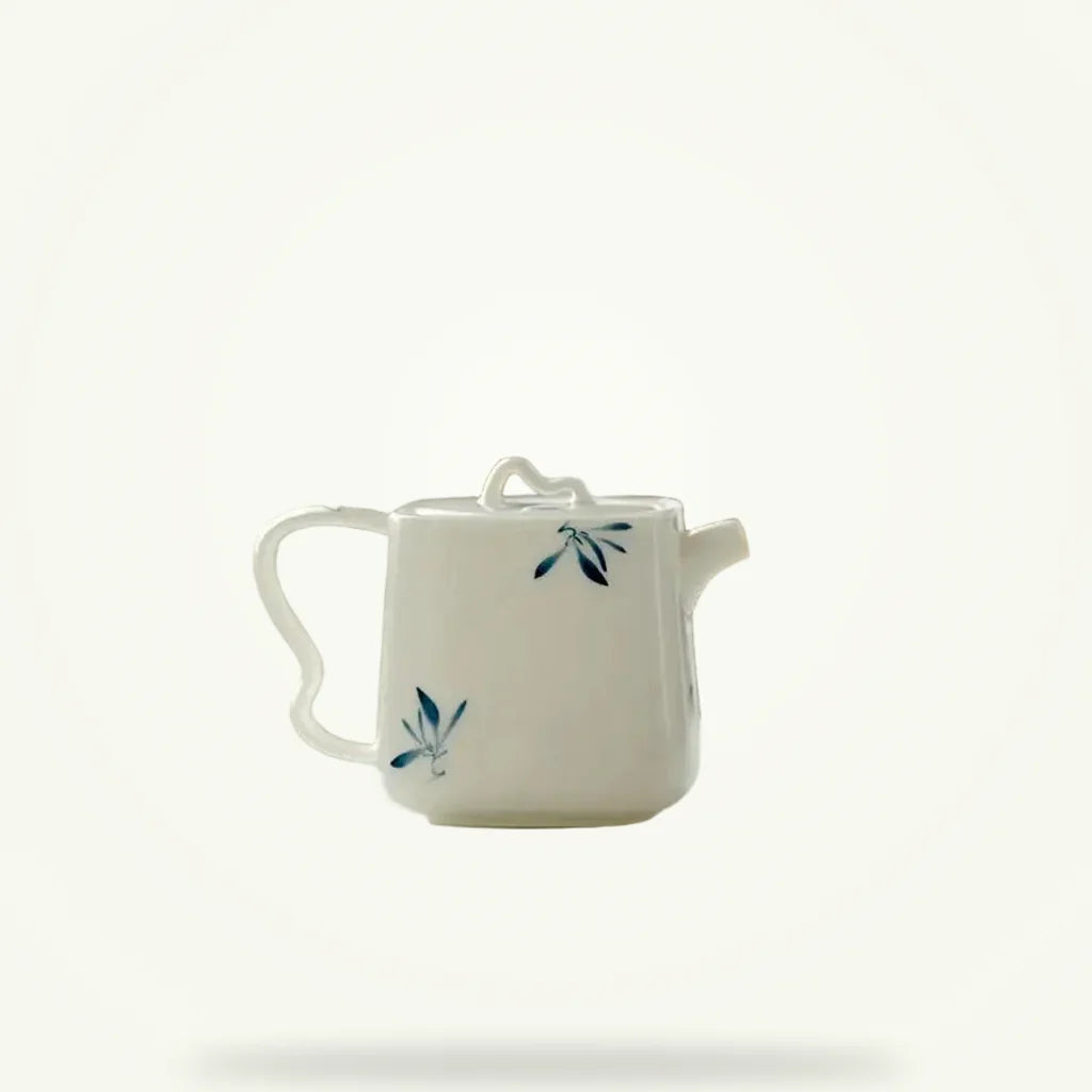 Chinese Ceramic Teapot 140ml - Traditional Clay Teapot for Loose Leaf Tea, product photo on a plain background