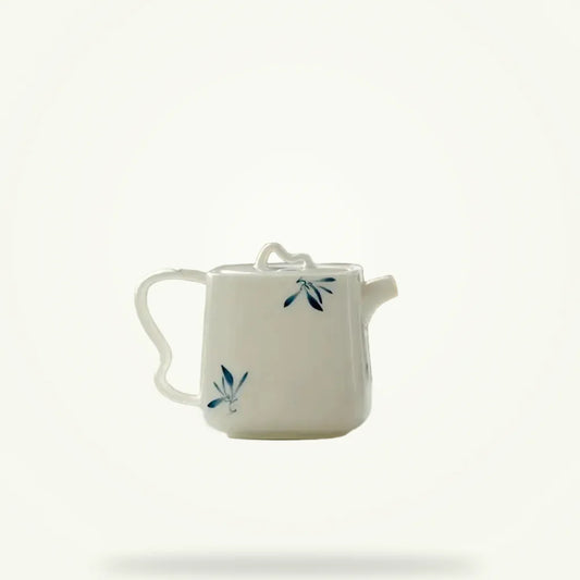 Chinese Ceramic Teapot 140ml - Traditional Clay Teapot for Loose Leaf Tea, product photo on a plain background