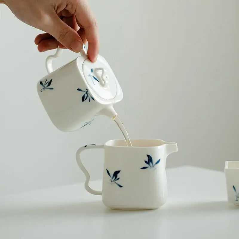 Small ceramic teapot for one cup