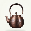 Chinese Copper Teapot with Bull Motif, 1.5 L