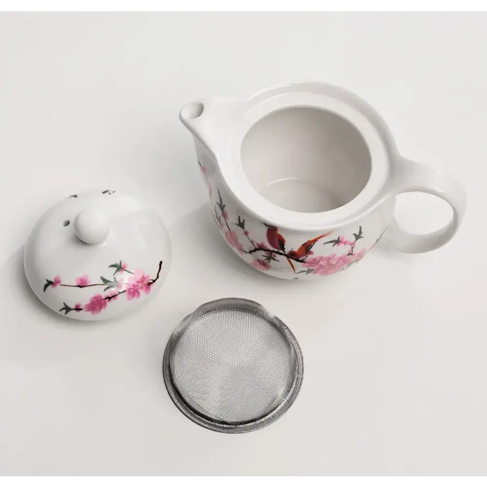 Elegant Chinese porcelain teapot for brewing tea