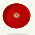 Chinese Tea Tray - Red Plastic Serving Tray for Tea Ceremony