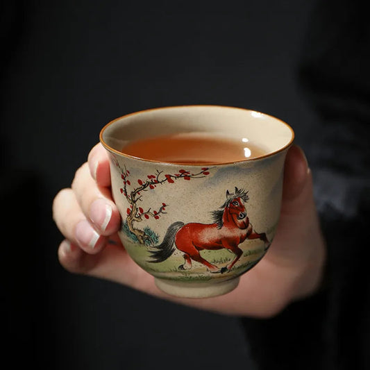 Chinese Zodiac Ceramic Tea Cup - view 2