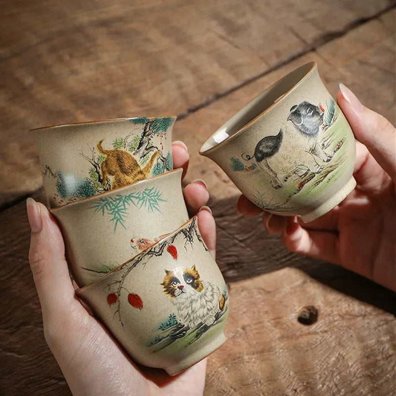 Chinese Zodiac Ceramic Tea Cup - view 4