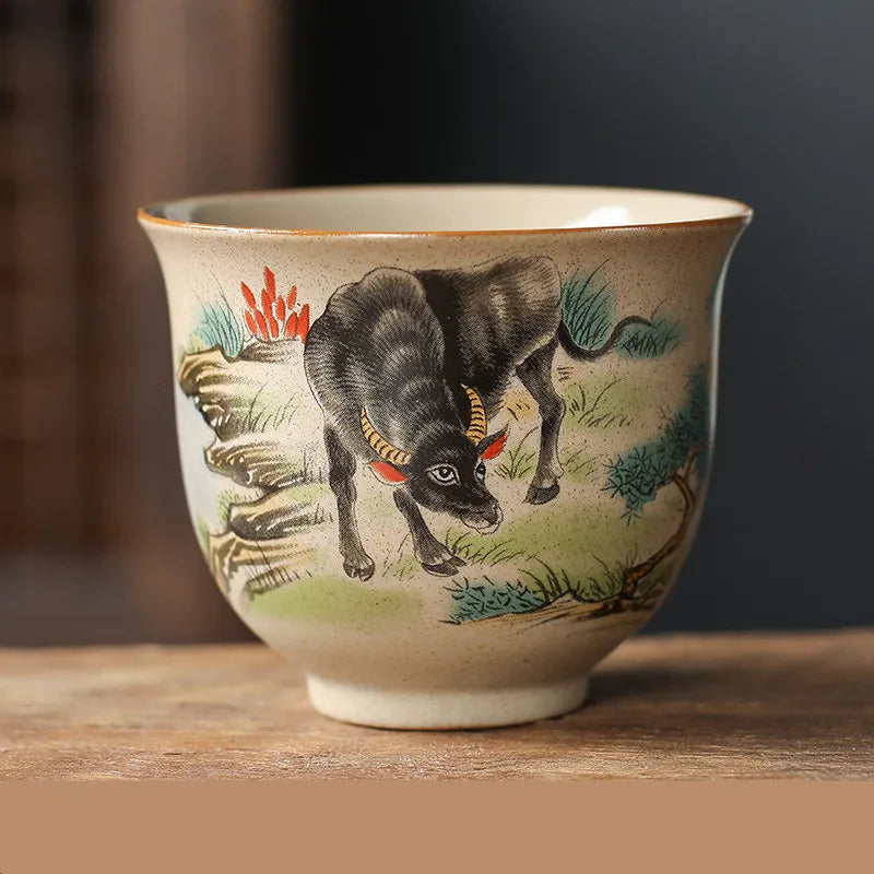 Chinese Zodiac Ceramic Tea Cup - view 5
