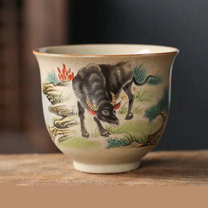 Chinese Zodiac Ceramic Tea Cup - view 5