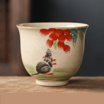 Chinese Zodiac Ceramic Tea Cup - view 9