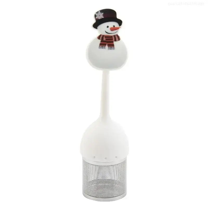 Snowman tea infuser with scarf and hat