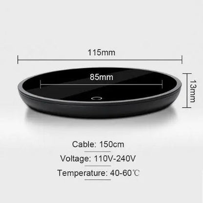 Compact mug warmer size comparison