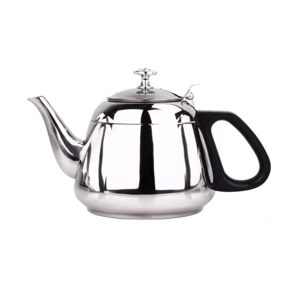 1.2 liter stainless steel induction teapot with lid closed