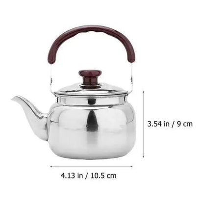 One liter stovetop teapot in stainless steel