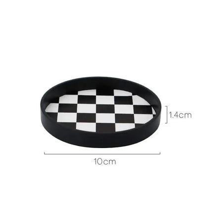 Black coffee saucer with mug