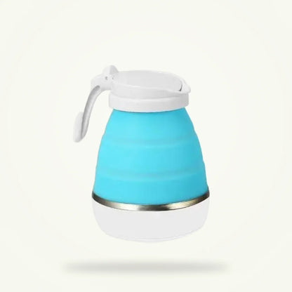 Collapsible Electric Kettle 0.6L Silicone Travel Tea Kettle, product photo on a plain background