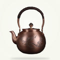 Copper Teapot with Cherry Blossom Motif, 1.5L