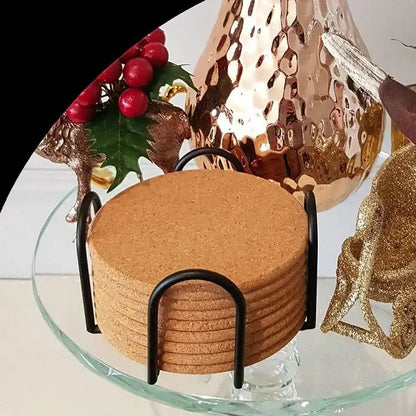 Eco-friendly cork coasters for tea cups