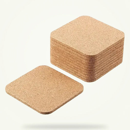 Cork Coasters for Tea Cups - Set of 6, 12, or 18, product photo on a plain background