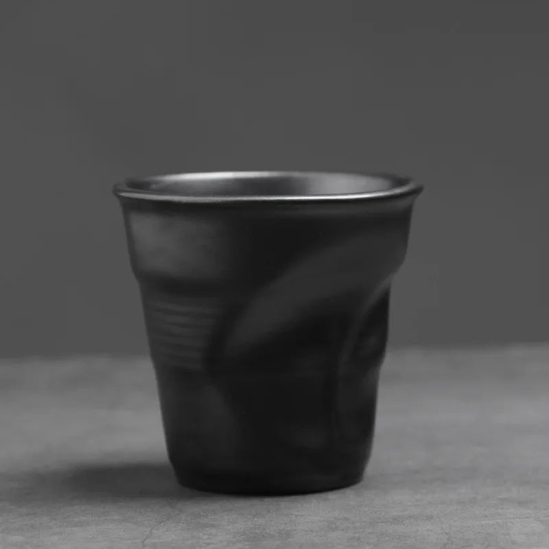 Crumpled Ceramic Tasting Cup - view 10
