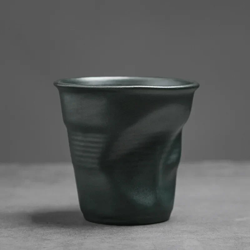 Crumpled Ceramic Tasting Cup - view 11