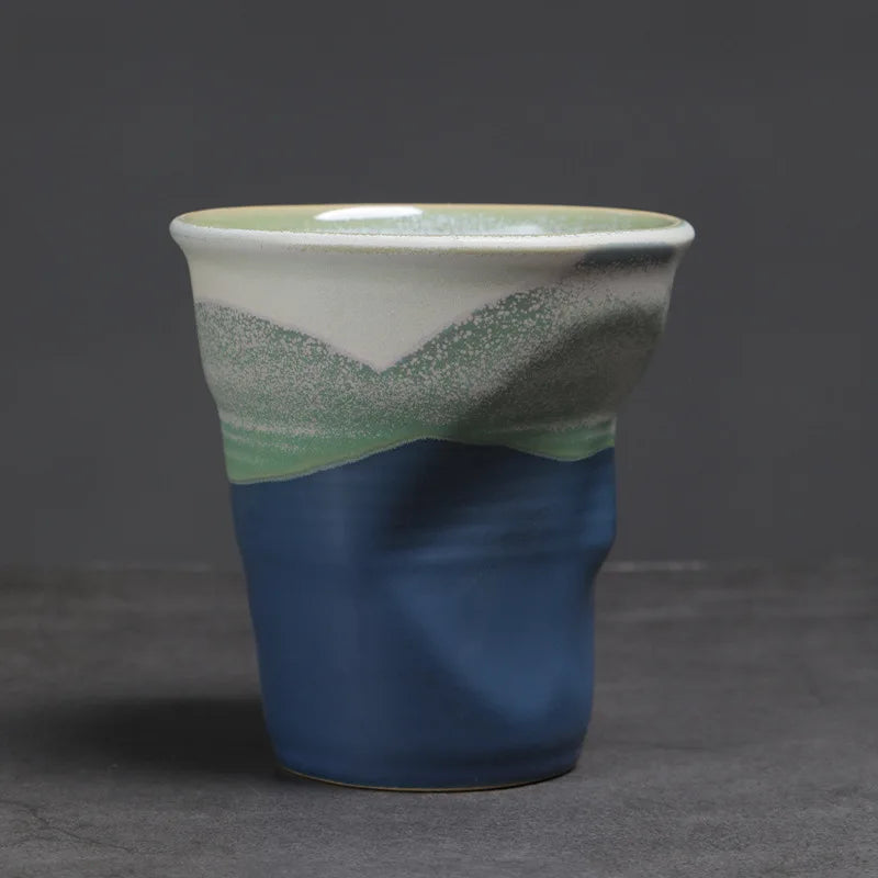 Crumpled Ceramic Tasting Cup - view 12