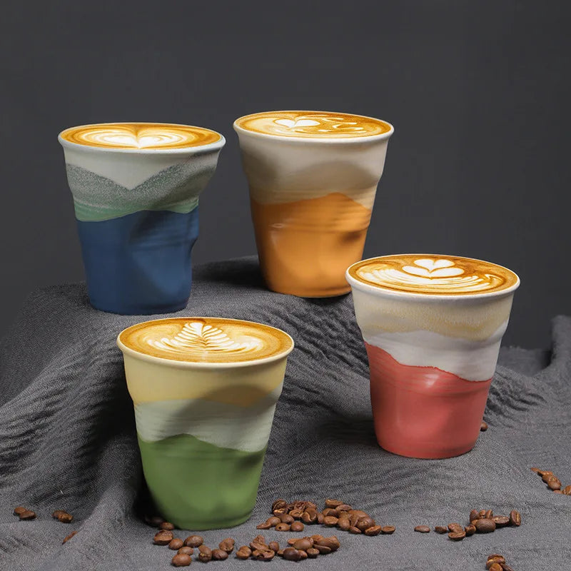 Crumpled Ceramic Tasting Cup - view 5