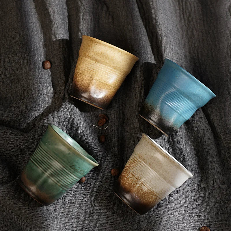 Crumpled Ceramic Tasting Cup - view 6