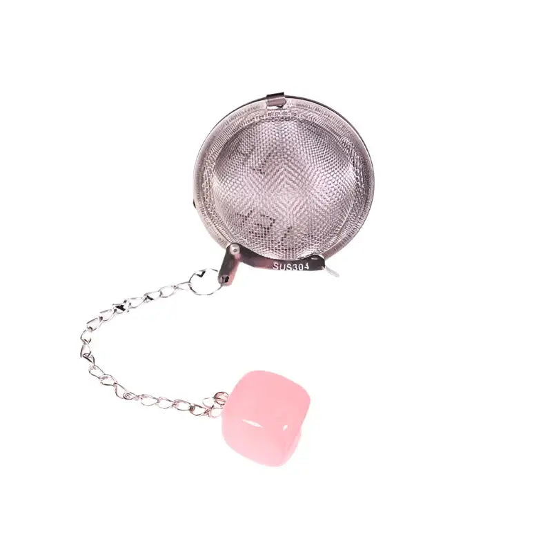 crystal-tea-infuser-with-natural-stone Rose Quartz