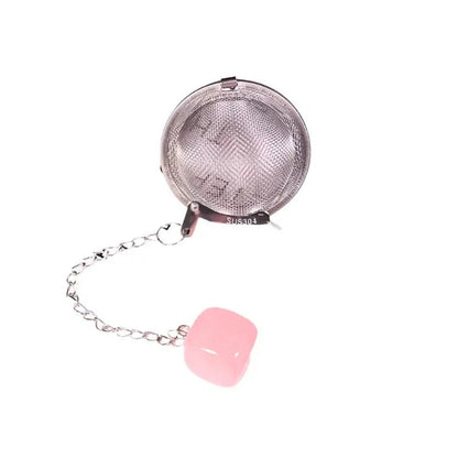 crystal-tea-infuser-with-natural-stone Rose Quartz