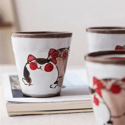 Cat teapot with mug