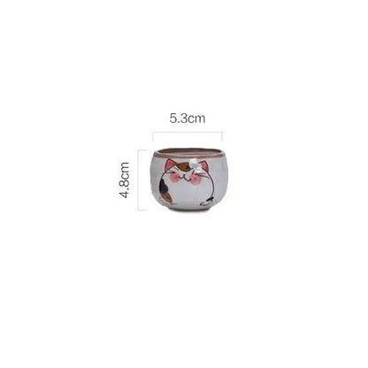 Cat teapot with glass