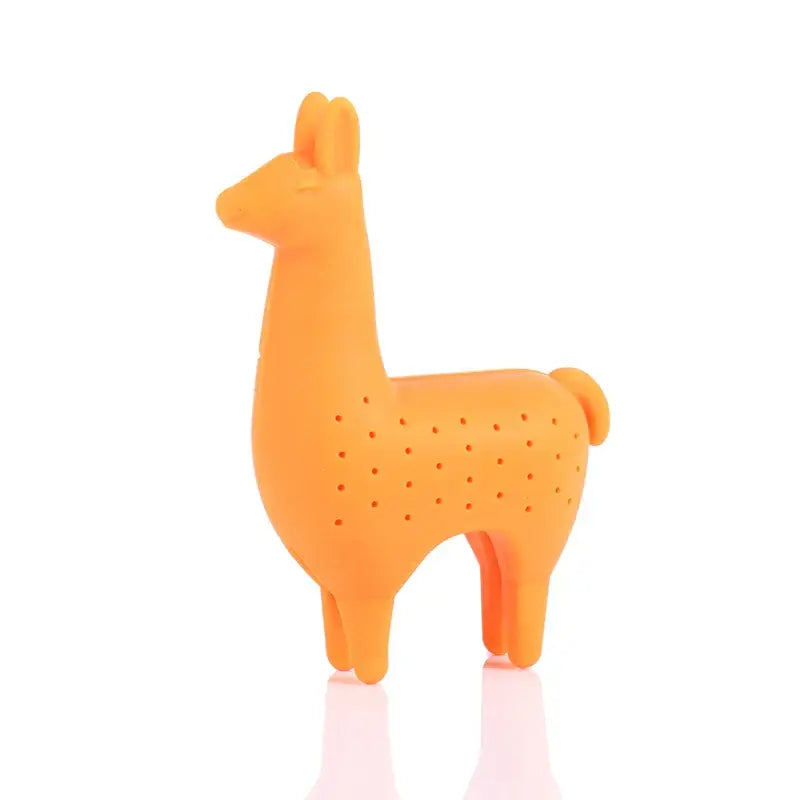 Cute tea infuser with steam rising from a cup