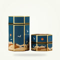 Decorative Tea Storage Tin with Chinese Painting Design