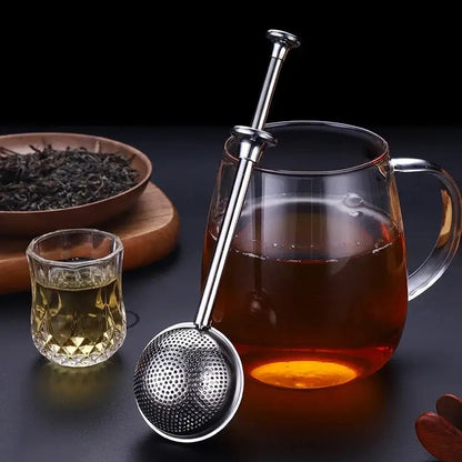 Tea infuser with fine mesh for loose leaf tea