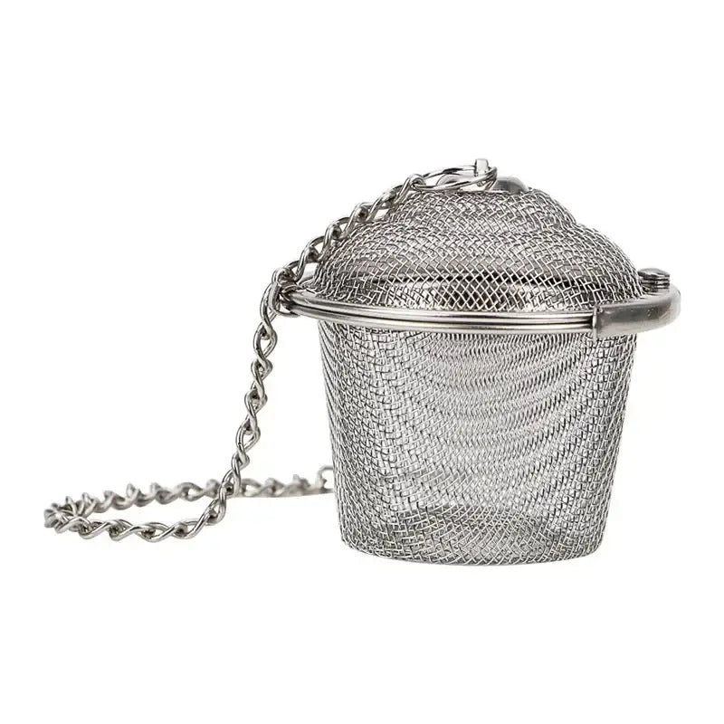 Compact tea infuser with lid 4.5x4cm