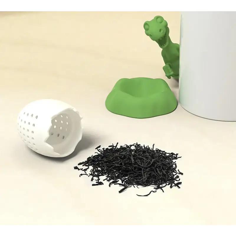 Dinosaur tea infuser with open mouth