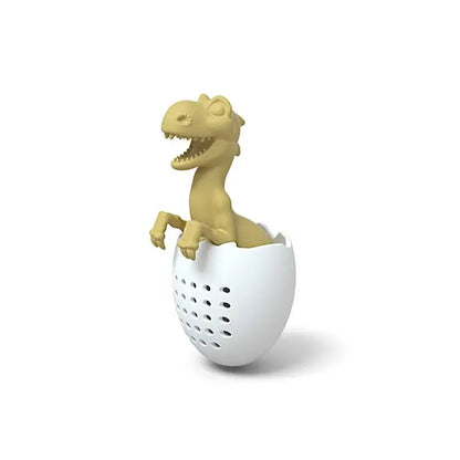 Dinosaur tea infuser in yellow silicone