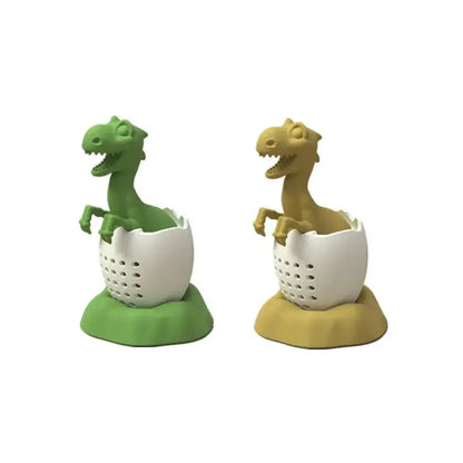 Dinosaur tea infuser with steam