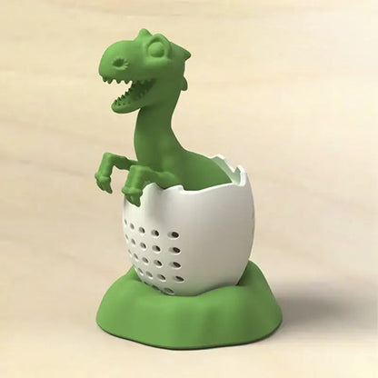 Green dinosaur tea infuser